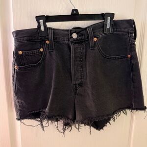 Levi’s 501 Black Denim Shorts